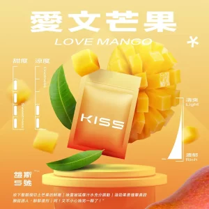 Kis5鎧斯電子煙煙彈｜2ml*3Pod｜通用一代｜3%濃度｜口味-愛文芒果